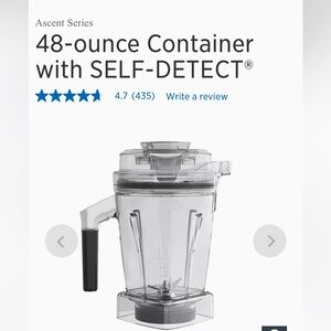 Vitamix 48 oz Container With Self Detect - New